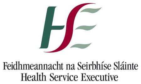 Green and red logo for health service executive