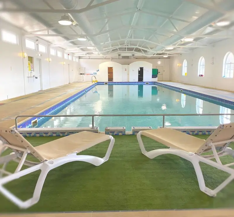 swimming pool at Smarmore Castle rehab for drug and alcohol addiction in Ireland