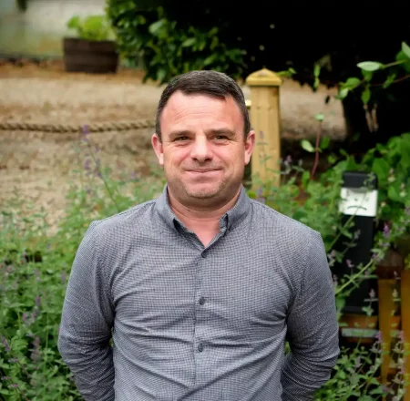 Portrait photo of Patrick Fagan, Addiction Therapist at Smarmore Castle, taken outside