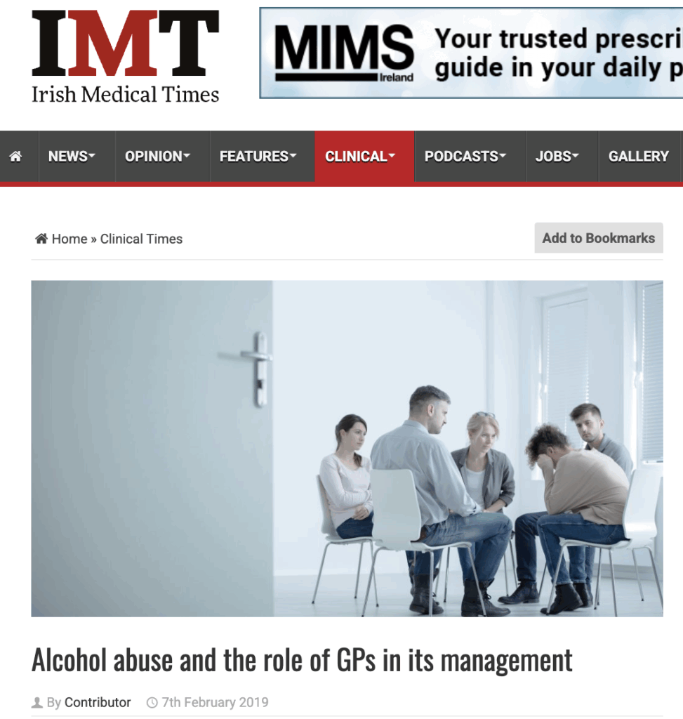 Irish medical times alcohol abuse
